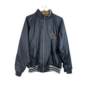 Vintage University of Hawaii 90s Rainbows Mens JanSport Windbreaker Jacket Sz L